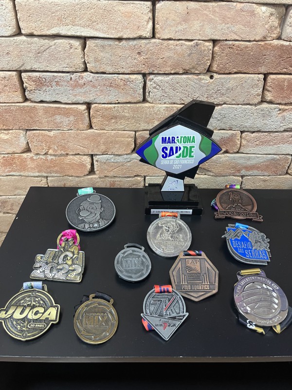 Troféus e medalhas da Esfera Fisioterapia